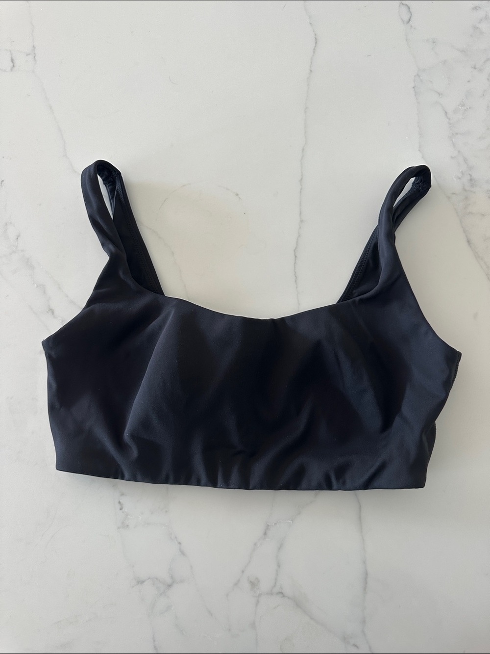 SKIMS Nike Black Scoop Bralette - Minimal Support Sports Bra